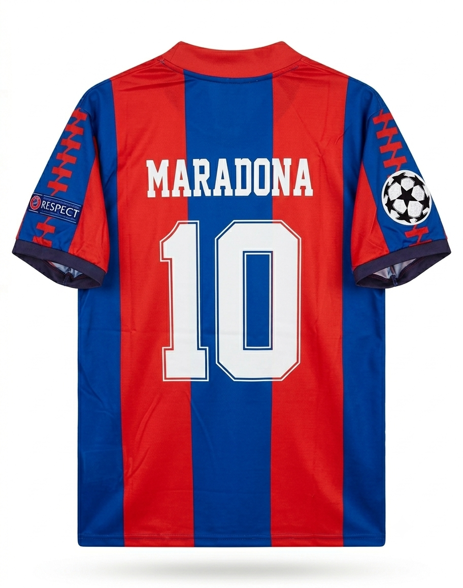 Tenue Maradona – FC Barcelone Vintage 🔵🔴⚽️