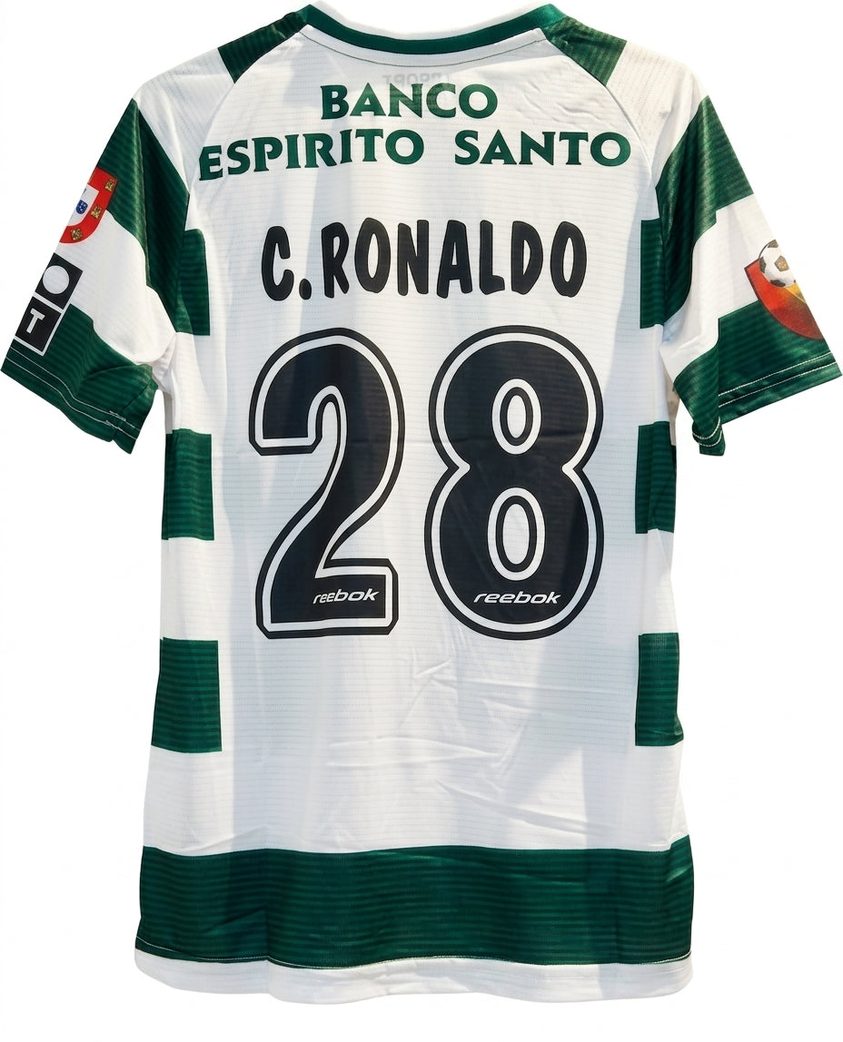 Tenue Cristiano Ronaldo – Sporting Lisbonne 2002 Rétro 💚⚪️