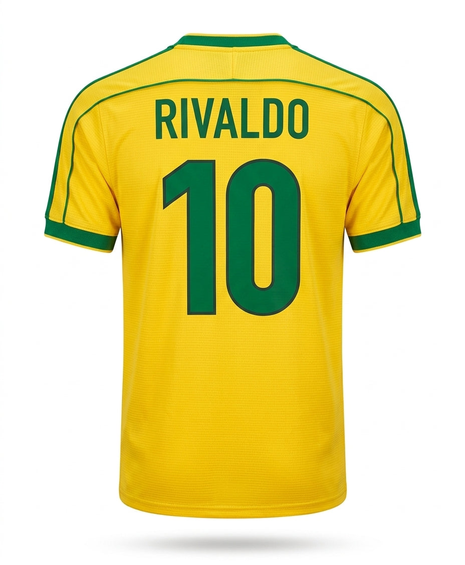 Tenue Rivaldo – Brésil World Cup 1998 Rétro ⚽️