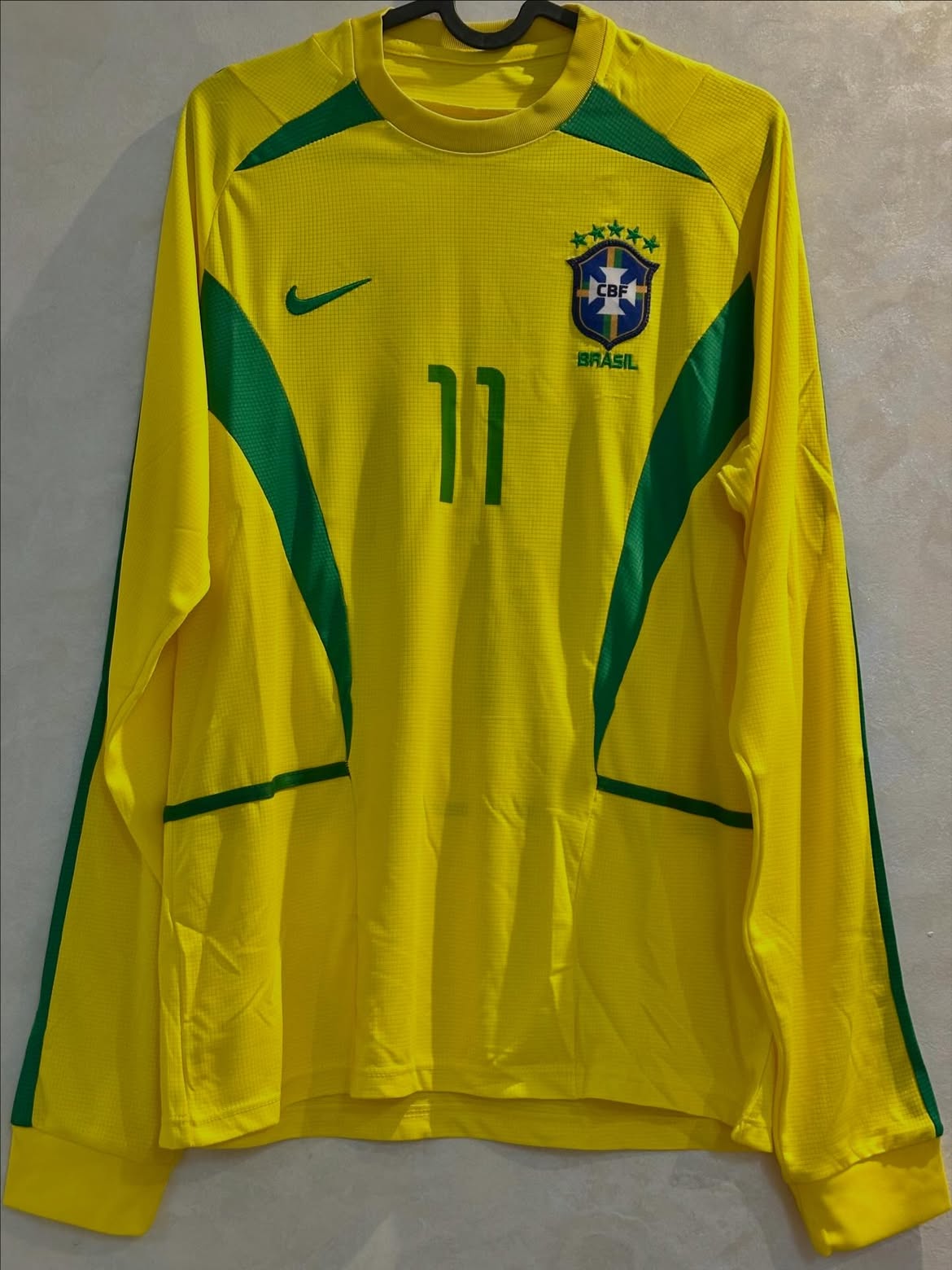 Tenue Ronaldinho Brazil 2002 Retro ✅